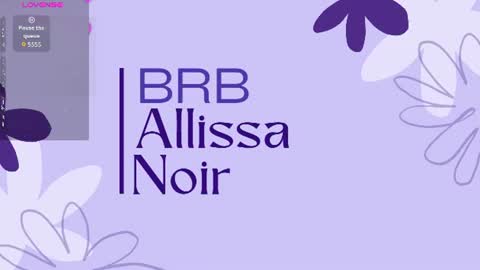 Allissa  online show from June 20, 2:37 am