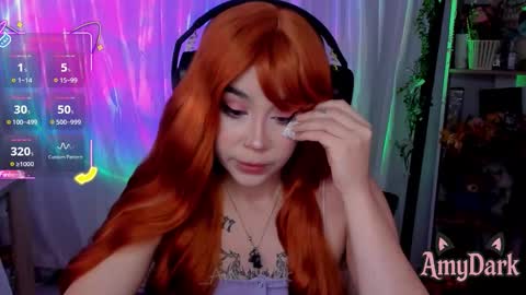 Snapshot of amydark chatting on October 2, 12:21 pm Amy online show from October 2, 12:21 pm