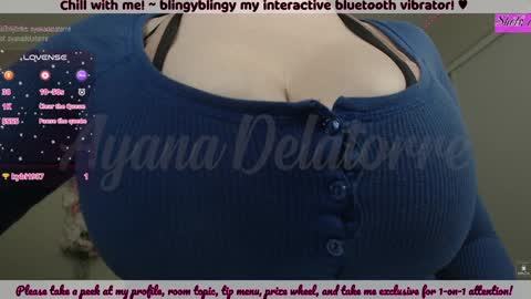 Snapshot of ayanadelatorre chatting on December 12, 1:53 am Ayana Delatorre online show from December 12, 1:53 am
