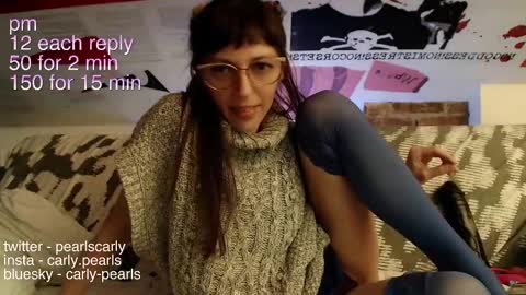 Carly Pearls online show from February 13, 1:40 am