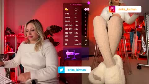 Snapshot of erika_kirman chatting on February 12, 7:24 pm Erika online show from February 12, 7:24 pm