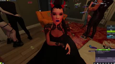 Snapshot of little_doll25 chatting on February 10, 5:52 pm Succubus Blue online show from February 10, 5:52 pm