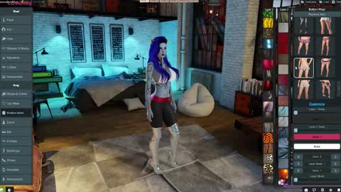 Snapshot of little_doll25 chatting on October 15, 10:23 pm Succubus Blue online show from October 15, 10:23 pm