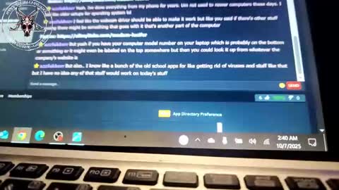 Snapshot of madame_lucifer chatting on October 7, 6:40 am Madame Lucifer online show from October 7, 6:40 am