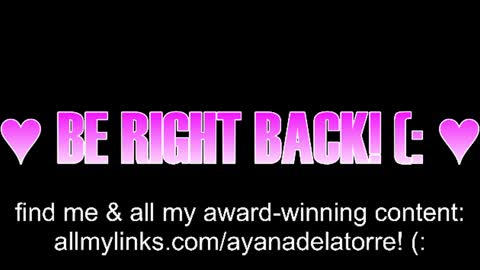 Ayana Delatorre online show from July 12, 2:01 am