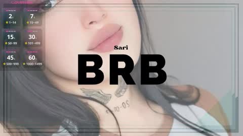 Snapshot of sari_belle chatting on October 18, 9:27 pm Sari online show from October 18, 9:27 pm