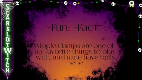 ScarSlutWitch online show from October 31, 7:34 am