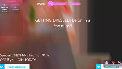 Anna Banana AKA Ann Angel online show from February 12, 2:45 am