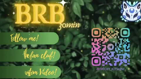 trickykitsune online show from July 16, 4:00 pm