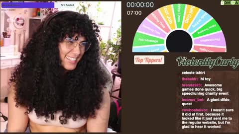 Snapshot of violentlycurly chatting on January 5, 11:12 pm Curly the Coin Operated Toy online show from January 5, 11:12 pm