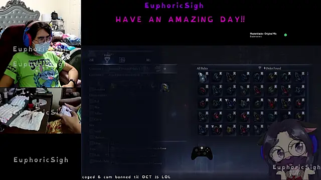 EuphoricSigh online show from July 16, 6:18 am
