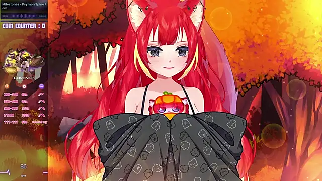 Snapshot of LewdFoxy_VT chatting on October 8, 2:43 pm LewdFoxy VT online show from October 8, 2:43 pm