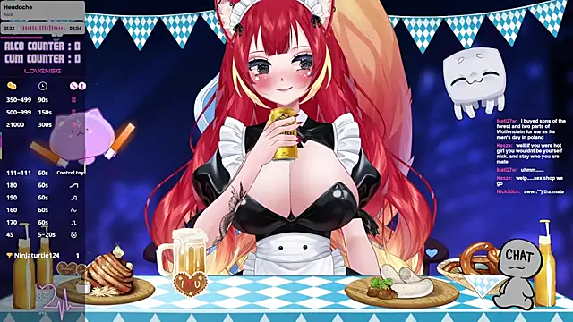 Snapshot of LewdFoxy_VT chatting on October 1, 1:49 pm LewdFoxy VT online show from October 1, 1:49 pm