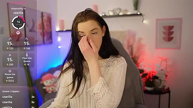 April Olsen online show from February 10, 2:42 pm