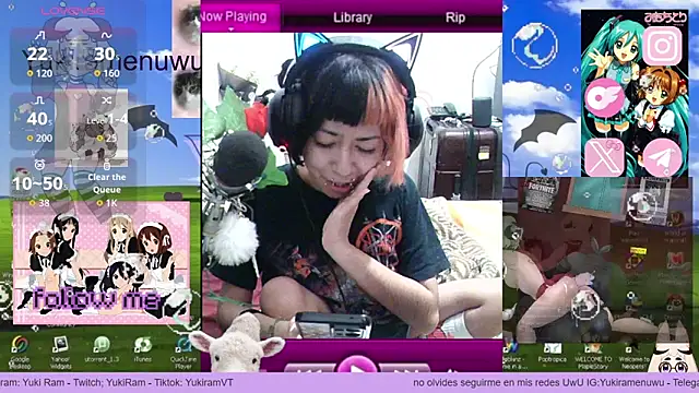 YukiRam online show from December 19, 2:38 am