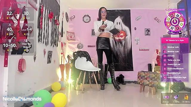 NicolleDiamonds cg online show from October 27, 1:28 pm