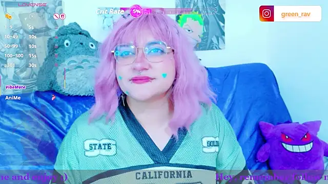 XxGreenGoodxX online show from June 19, 6:55 pm