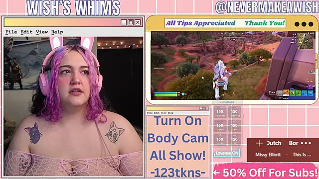 nevermakeawish online show from May 16, 10:36 am