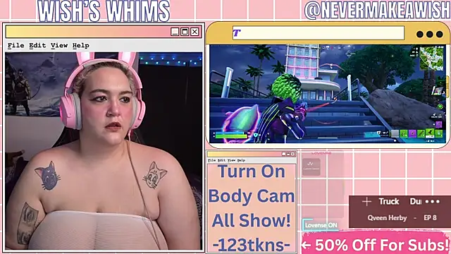 nevermakeawish online show from July 22, 11:22 am