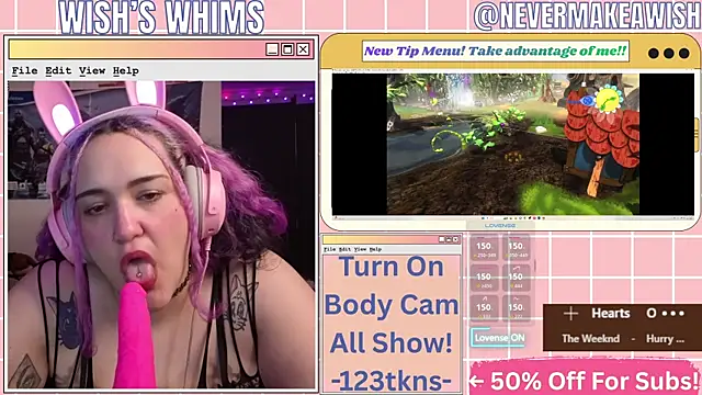 nevermakeawish online show from May 24, 10:36 am