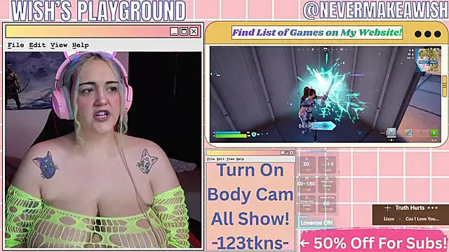 nevermakeawish online show from March 8, 11:03 am