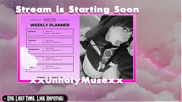 xxunholymusexx online show from June 15, 9:04 pm