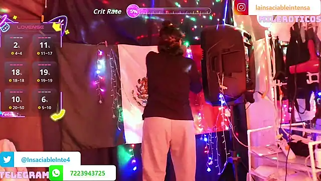 LaInsaciableIntensa online show from April 4, 12:20 am