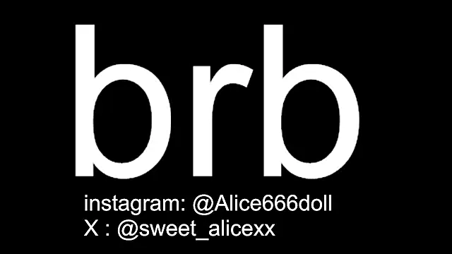 SWEET ALICEXX online show from May 23, 8:40 pm