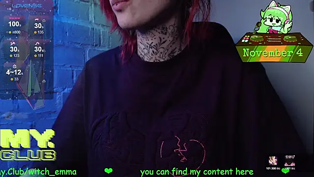 Witch Emma online show from November 4, 10:42 am